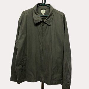 SOLITUDE Greenish Grey Light Zip Up Jacket Size XXL